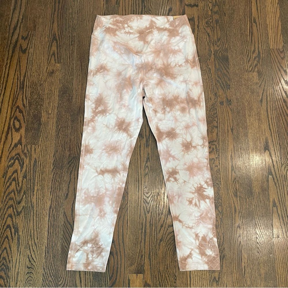 NWT PINK VICTORIA’S SECRET V Crossover Full Length Tie Dye Leggings
